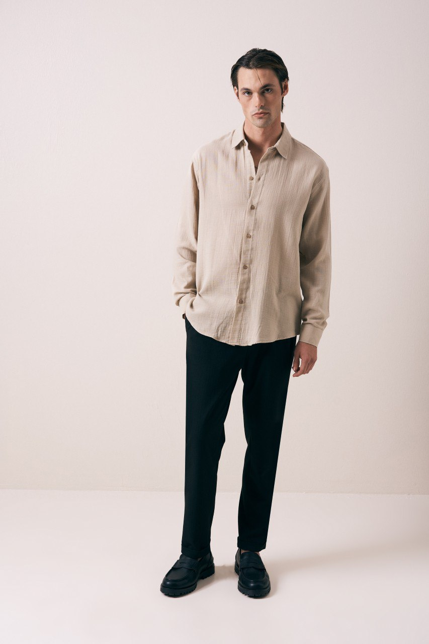 Wholesale Mens Beige Shirt