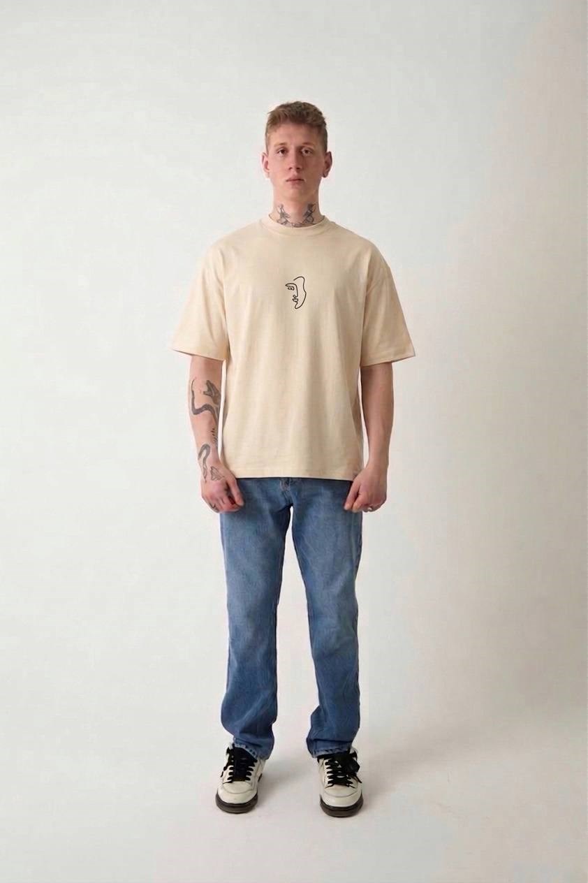 Wholesale Mens Beige T-Shirt 
