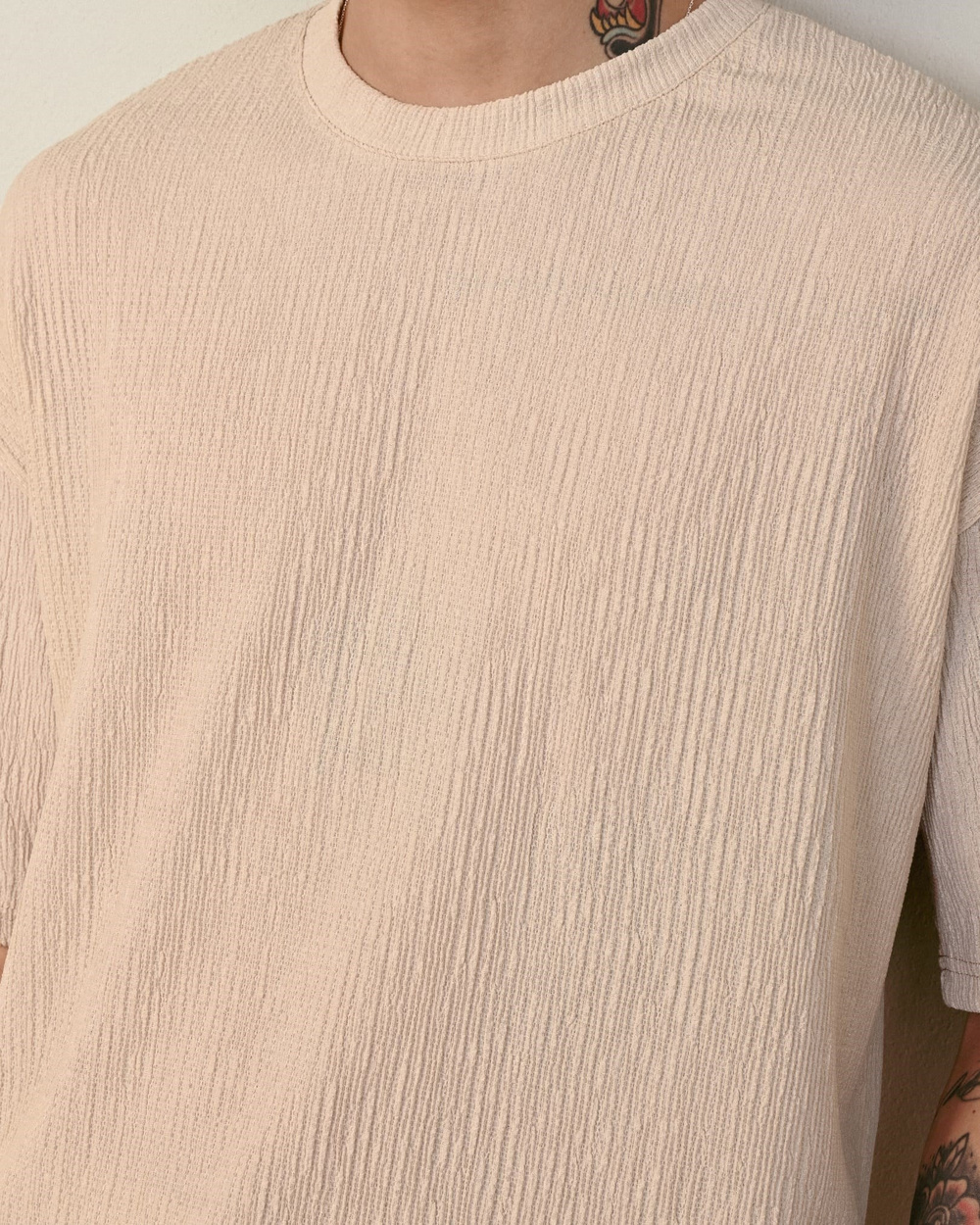 Wholesale Mens Beige T-Shirt