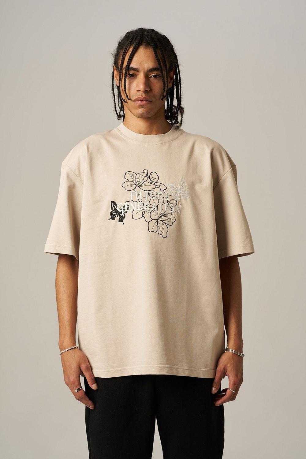 Wholesale Mens Beige T-Shirt