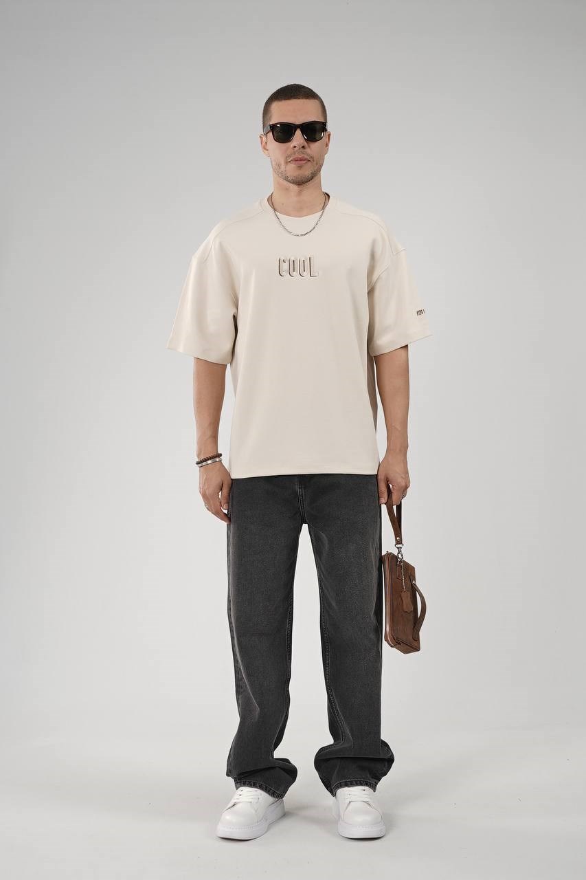 Wholesale Mens Beige T-Shirt