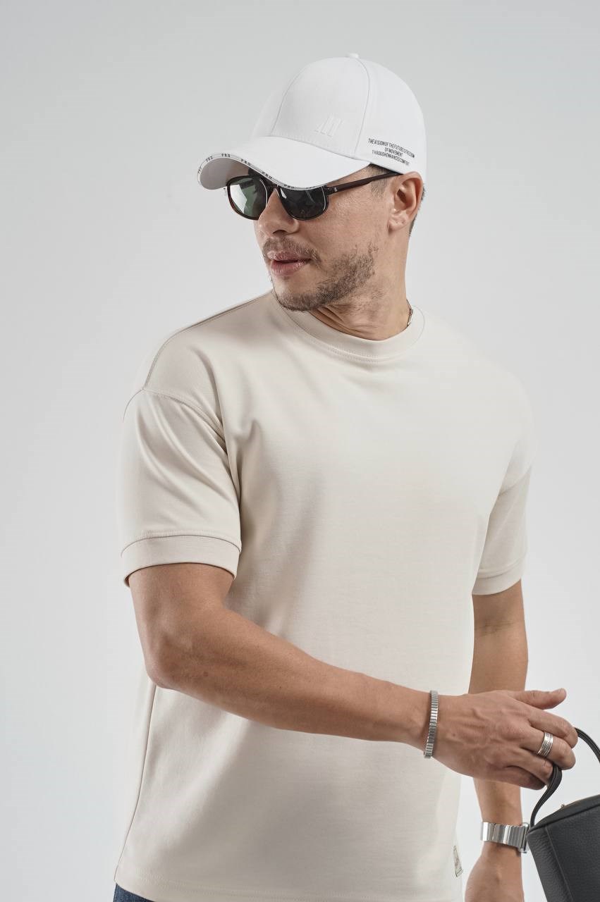 Wholesale Mens Beige T-Shirt