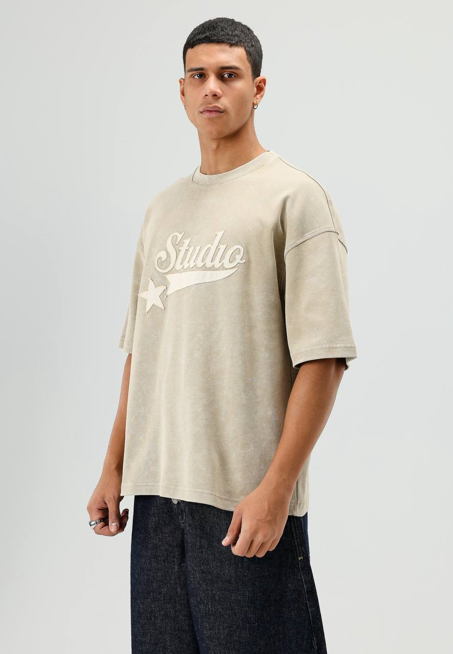 Wholesale Mens Beige T-Shirt