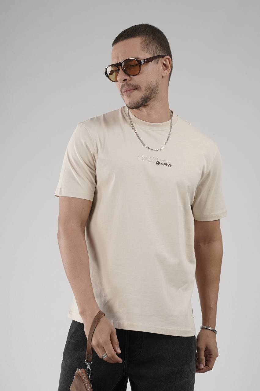 Wholesale Mens Beige T-Shirt