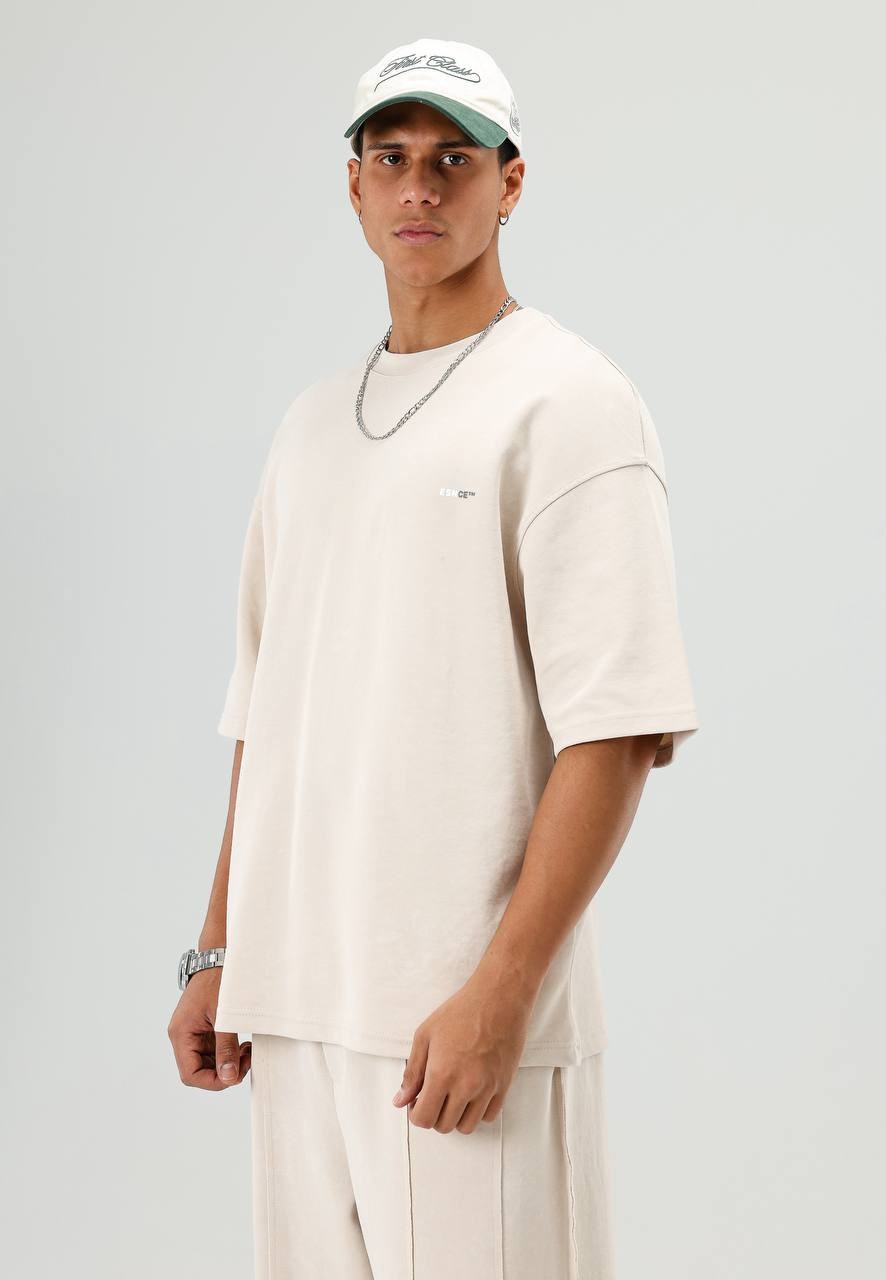 Wholesale Mens Beige T-Shirt and Pants Set