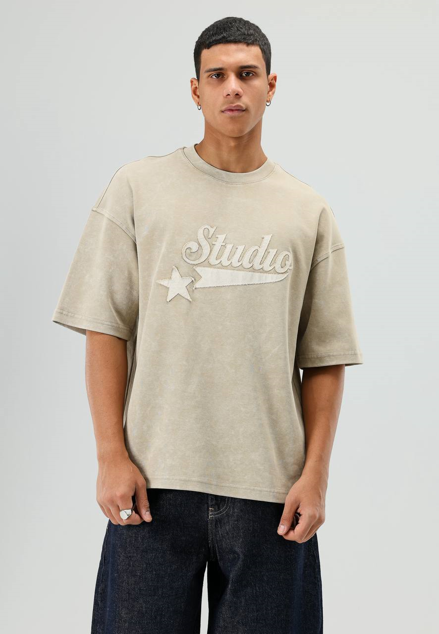 Wholesale Mens Beige T-Shirt