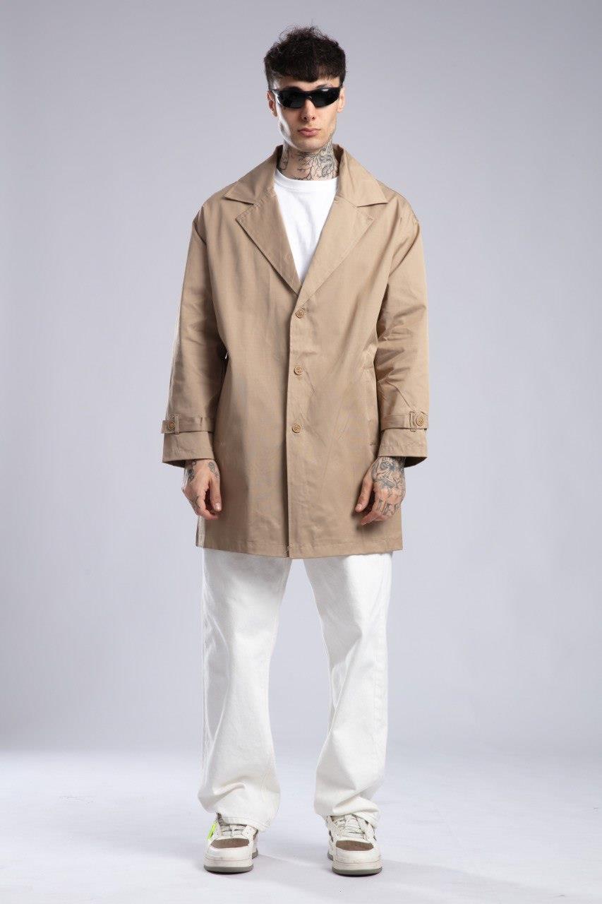 Wholesale Mens Beige Trench Coat