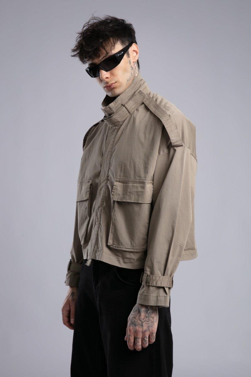 Wholesale Mens Beige Detailed Jacket