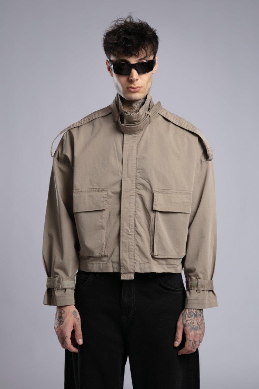 Wholesale Mens Beige Detailed Jacket