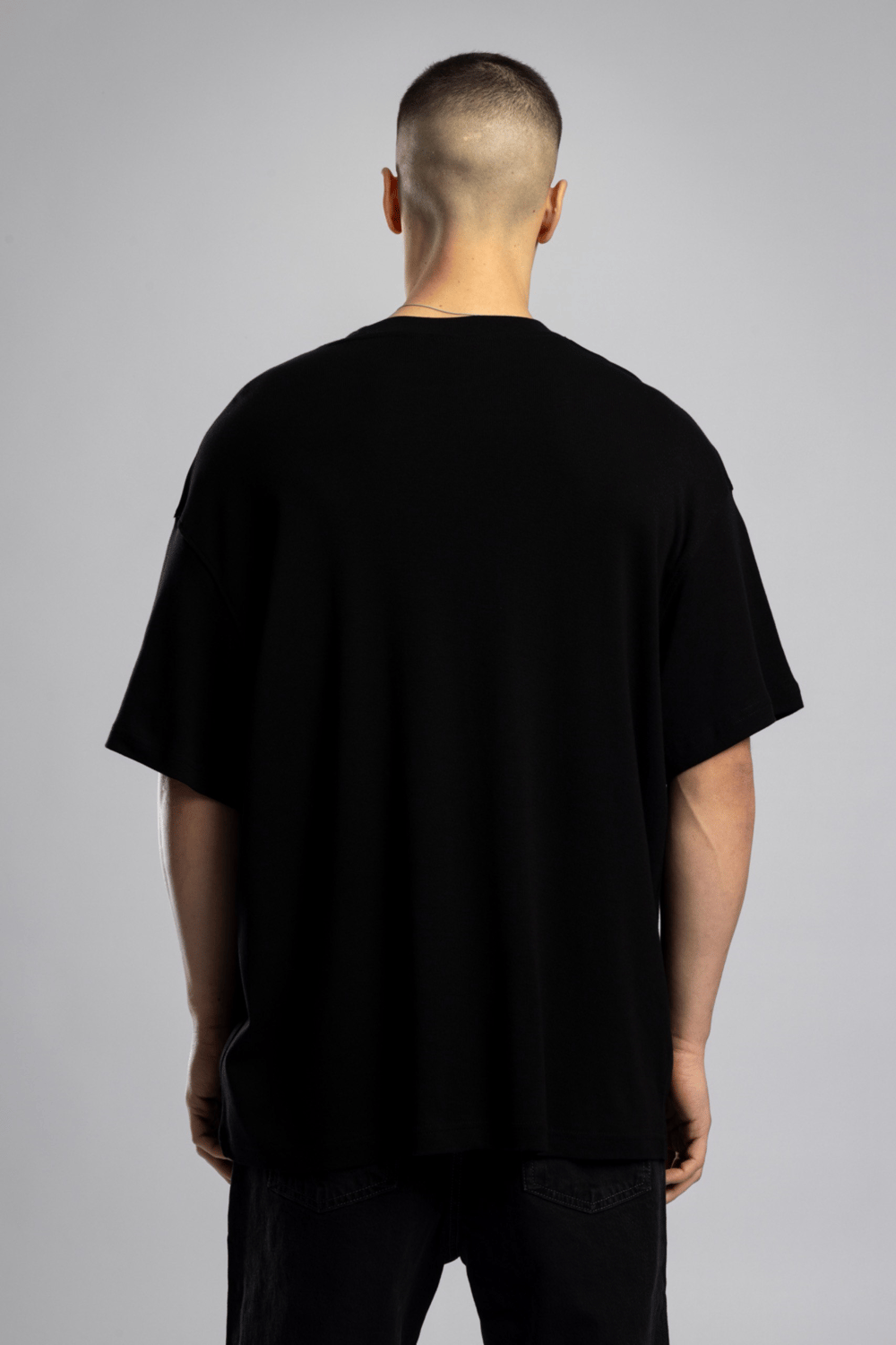 Wholesale Mens Black Thin T-shirt