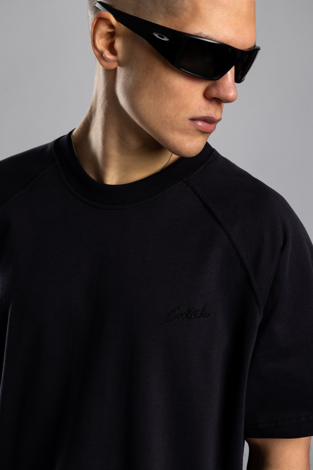 Wholesale Mens Black Basic T-shirt