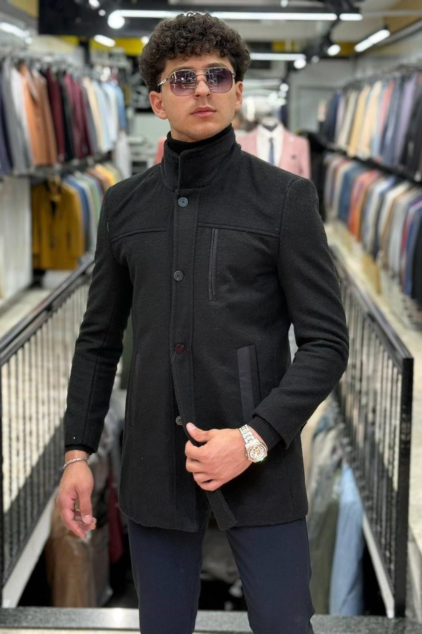 Wholesale Men's Black Coat 1701W26-047