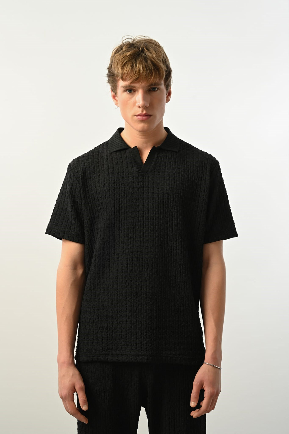Wholesale Mens Black Polo T-Shirt