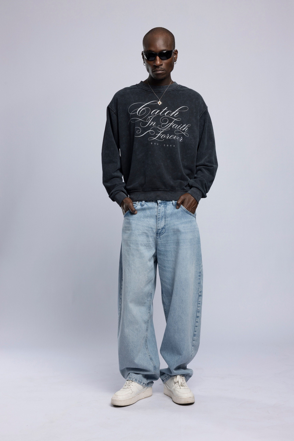Wholesale Mens Black Printed Sweatshirt 
