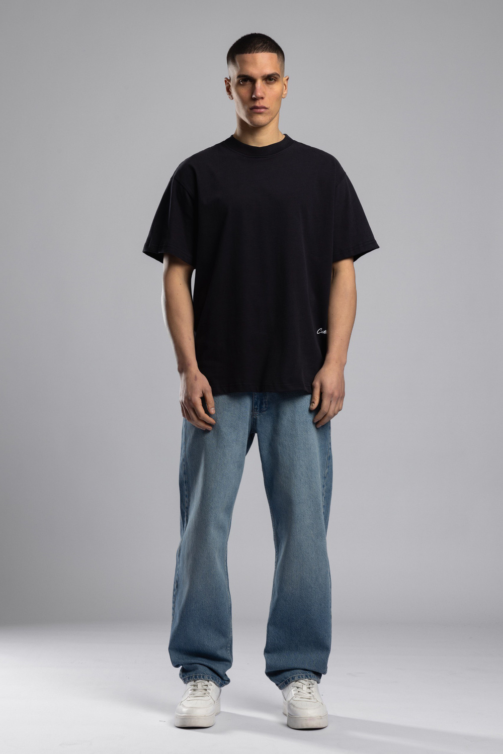 Wholesale Mens Black Printed T-shirt