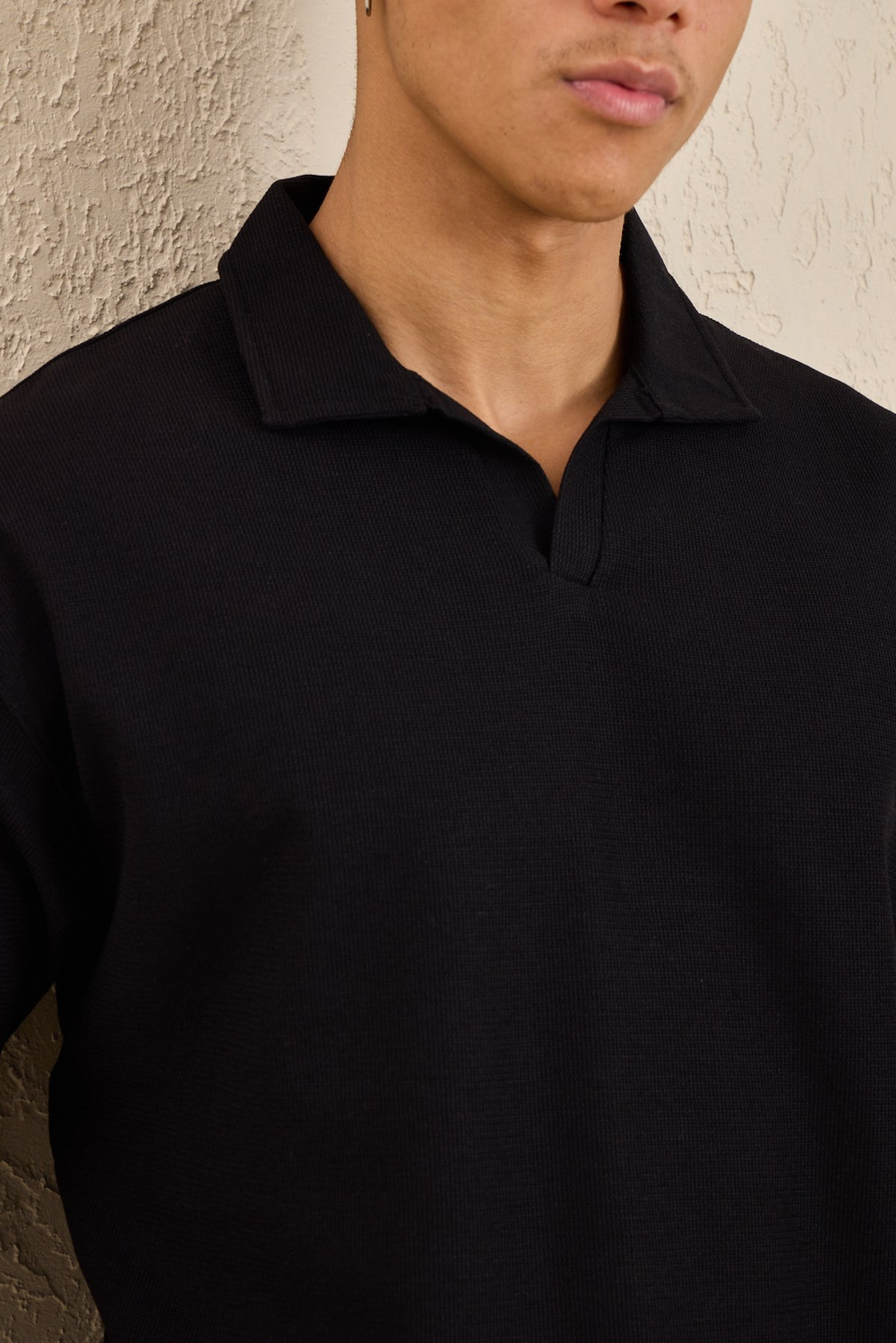 Wholesale Mens Black Regular Fit Polo Shirt