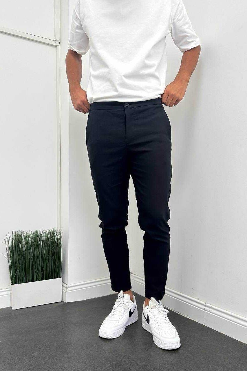 Wholesale Mens Black Slim Fit Pants