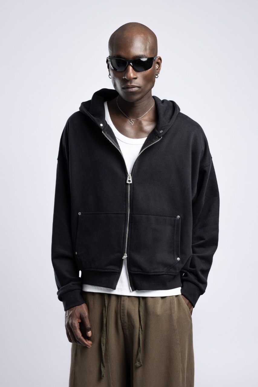Wholesale Men's Black Sweatshirt  1503FW27-MRT-4647