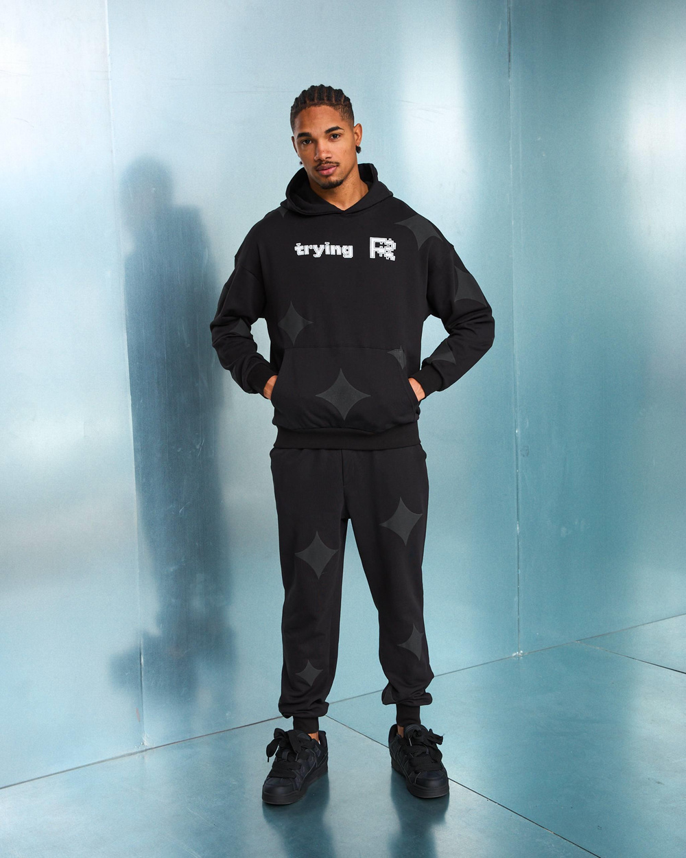 Wholesale Mens Black Tracksuit