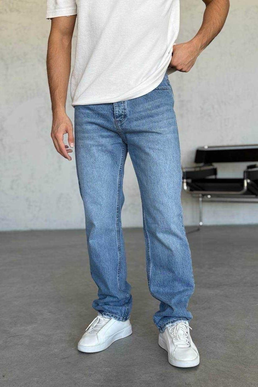 Wholesale Mens Blue Baggy Jeans