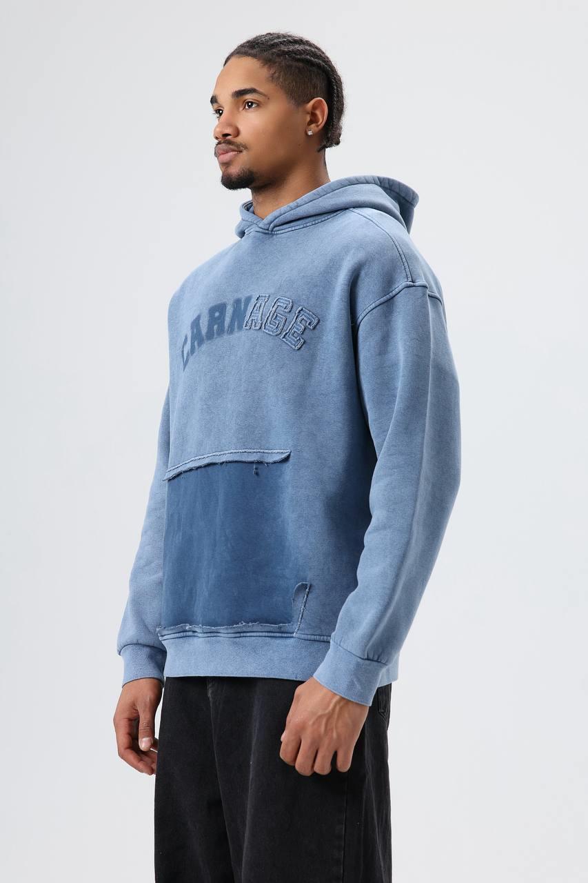 Wholesale Mens Blue Hoodie