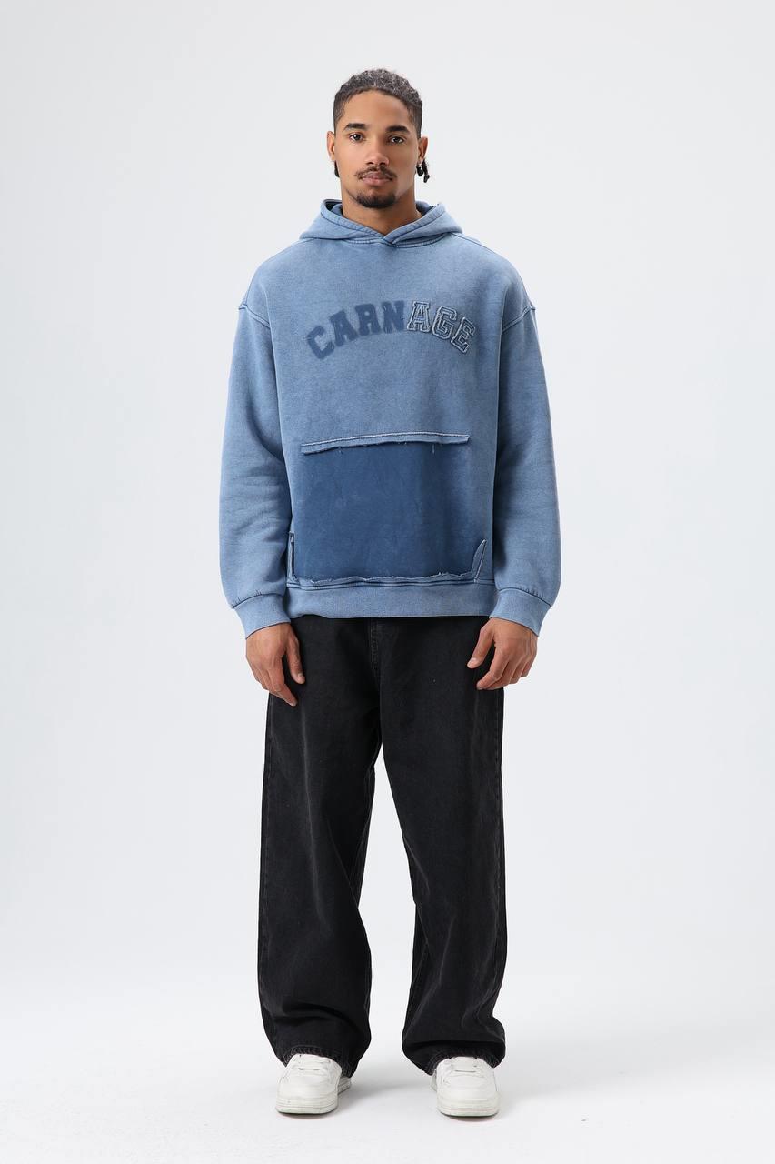 Wholesale Mens Blue Hoodie