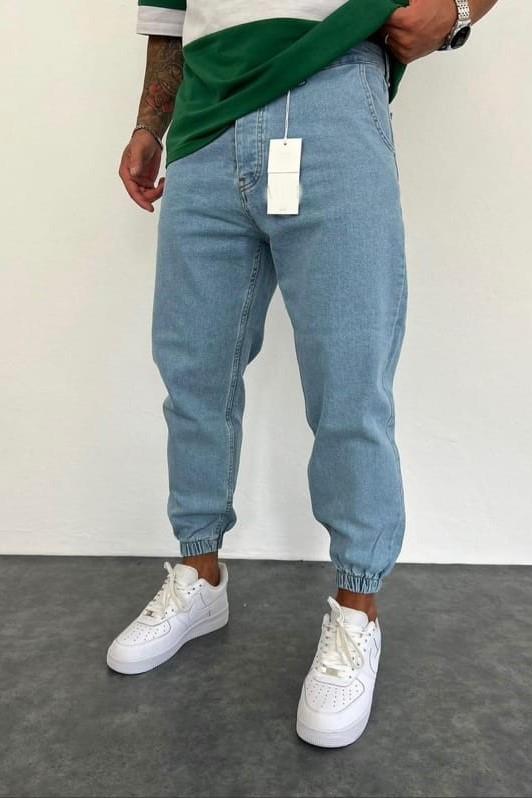 Wholesale Men's Blue Jogger Jeans 1504W26-PNT2193