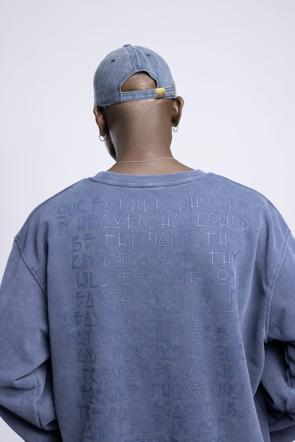 Wholesale Mens Blue Printed Sweatshirt 