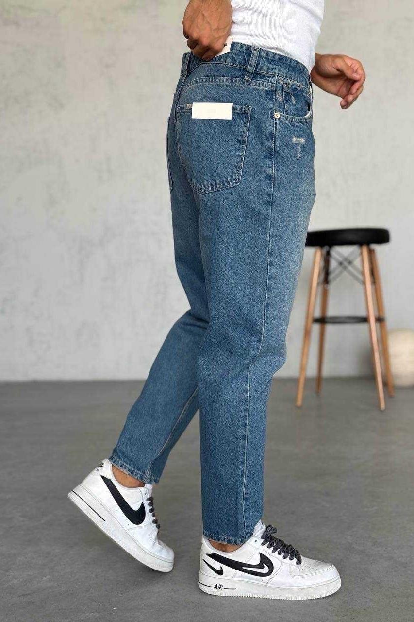 Wholesale Mens Blue Relaxed Fit Jeans