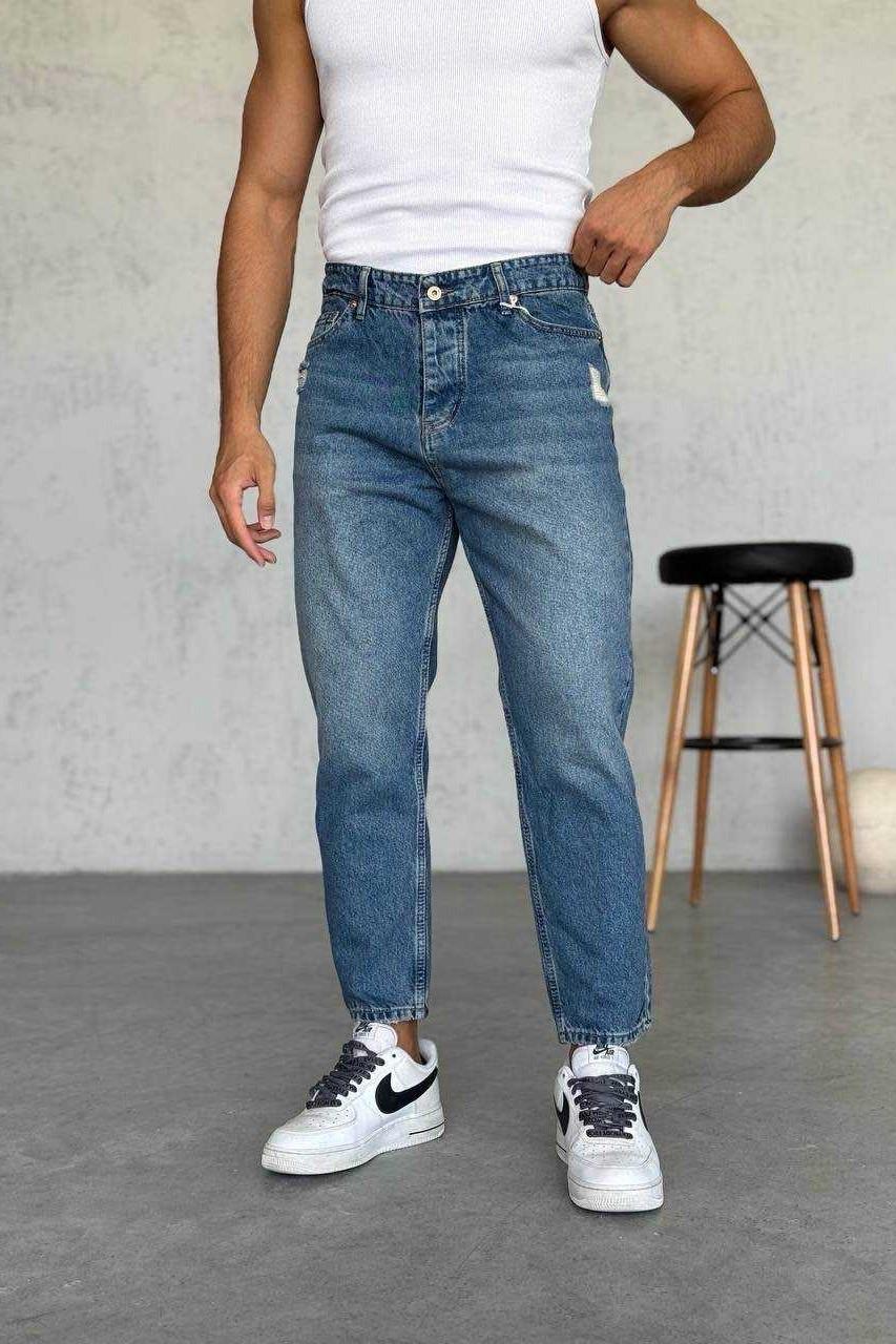 Wholesale Mens Blue Relaxed Fit Jeans