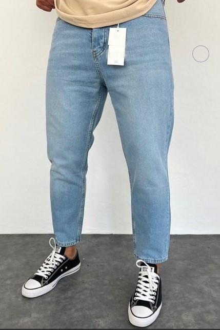 Wholesale Men's Blue Relaxed Fit Jeans 1504W26-PNT2158