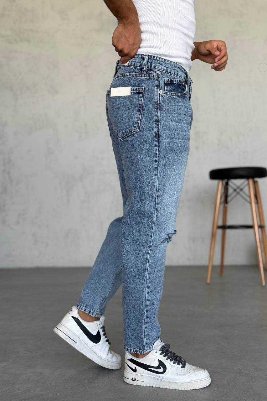 Wholesale Mens Blue Relaxed Fit Jeans