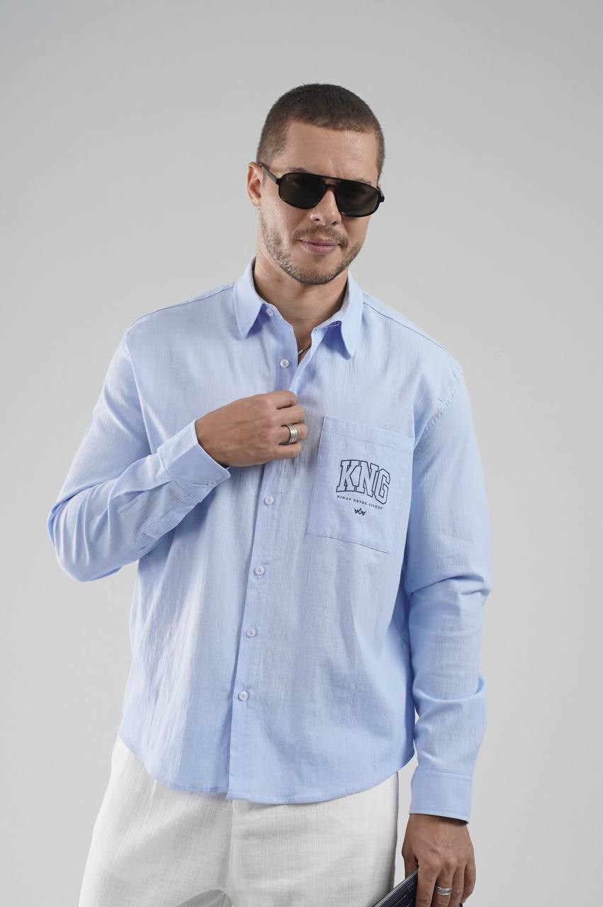 Wholesale Mens Blue Shirt