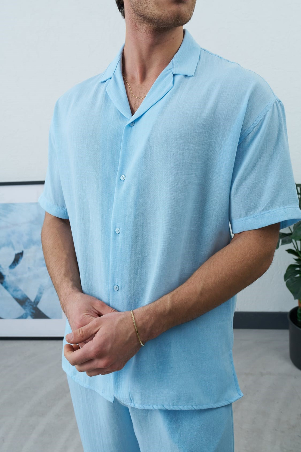 Wholesale Mens Blue Shirt
