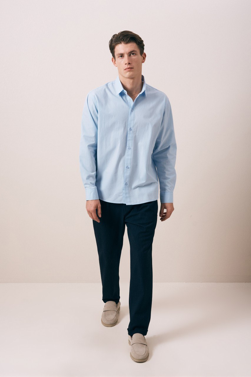 Wholesale Mens Blue Shirt