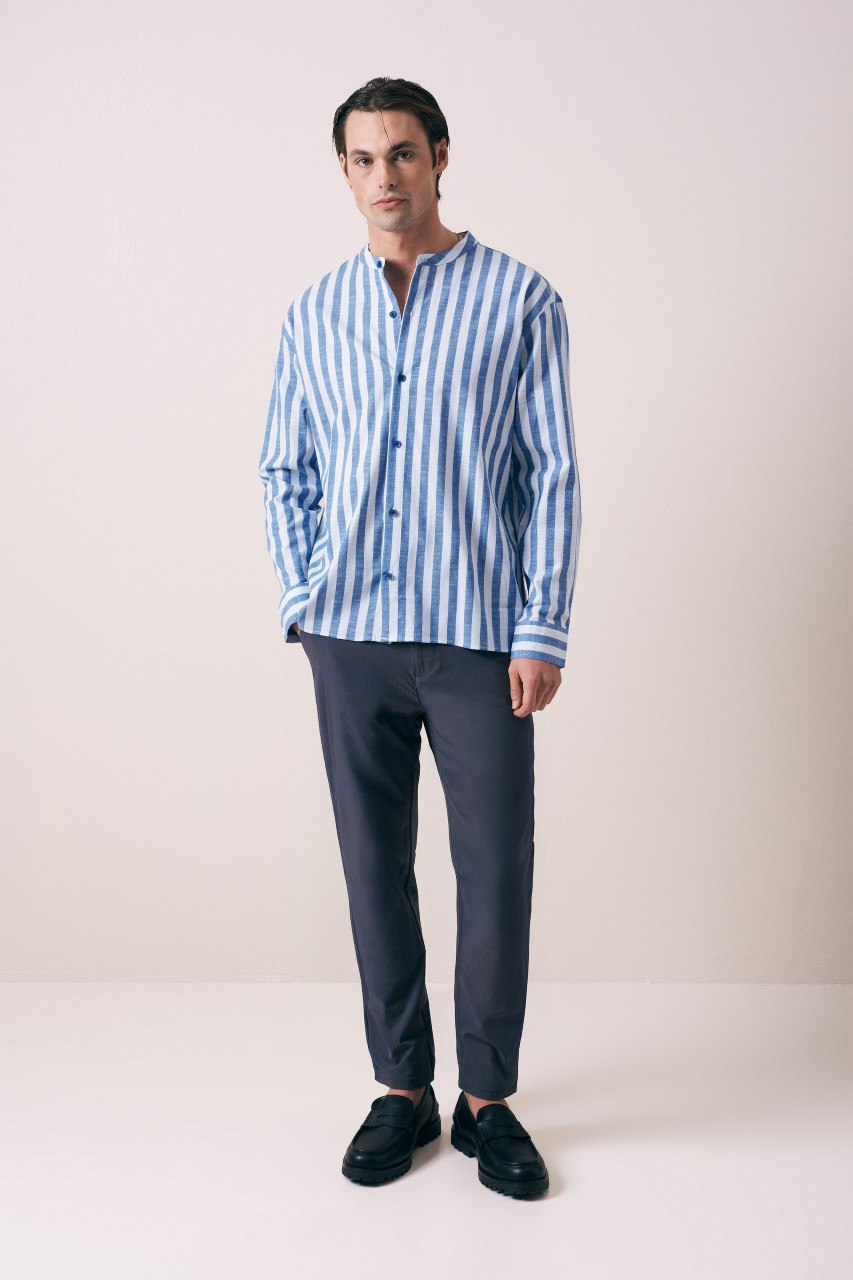 Wholesale Mens Blue Shirt