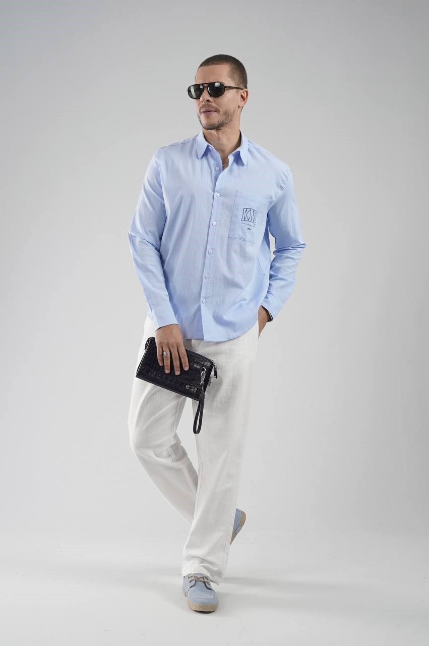 Wholesale Mens Blue Shirt