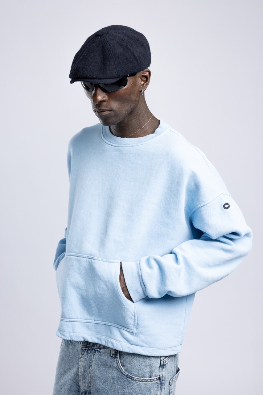 Wholesale Mens Blue Sweatshirt 