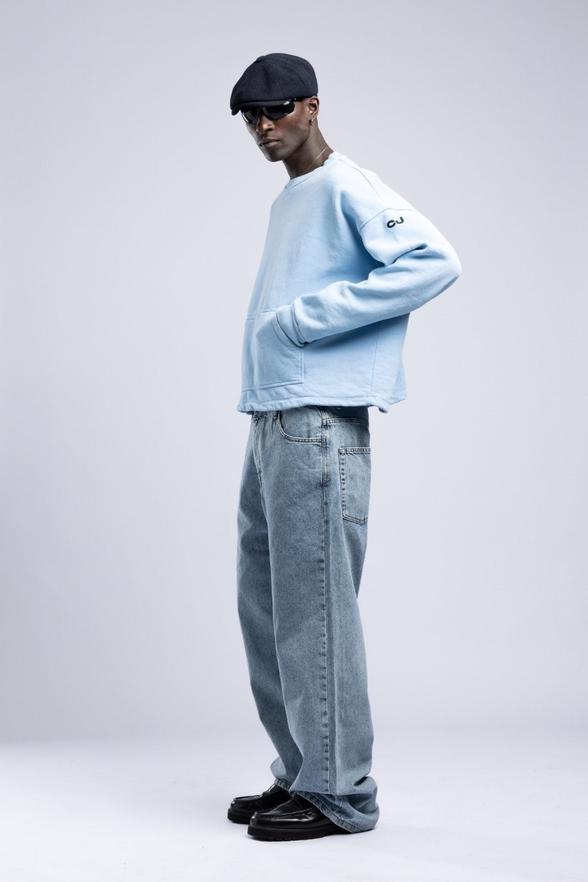 Wholesale Mens Blue Sweatshirt 