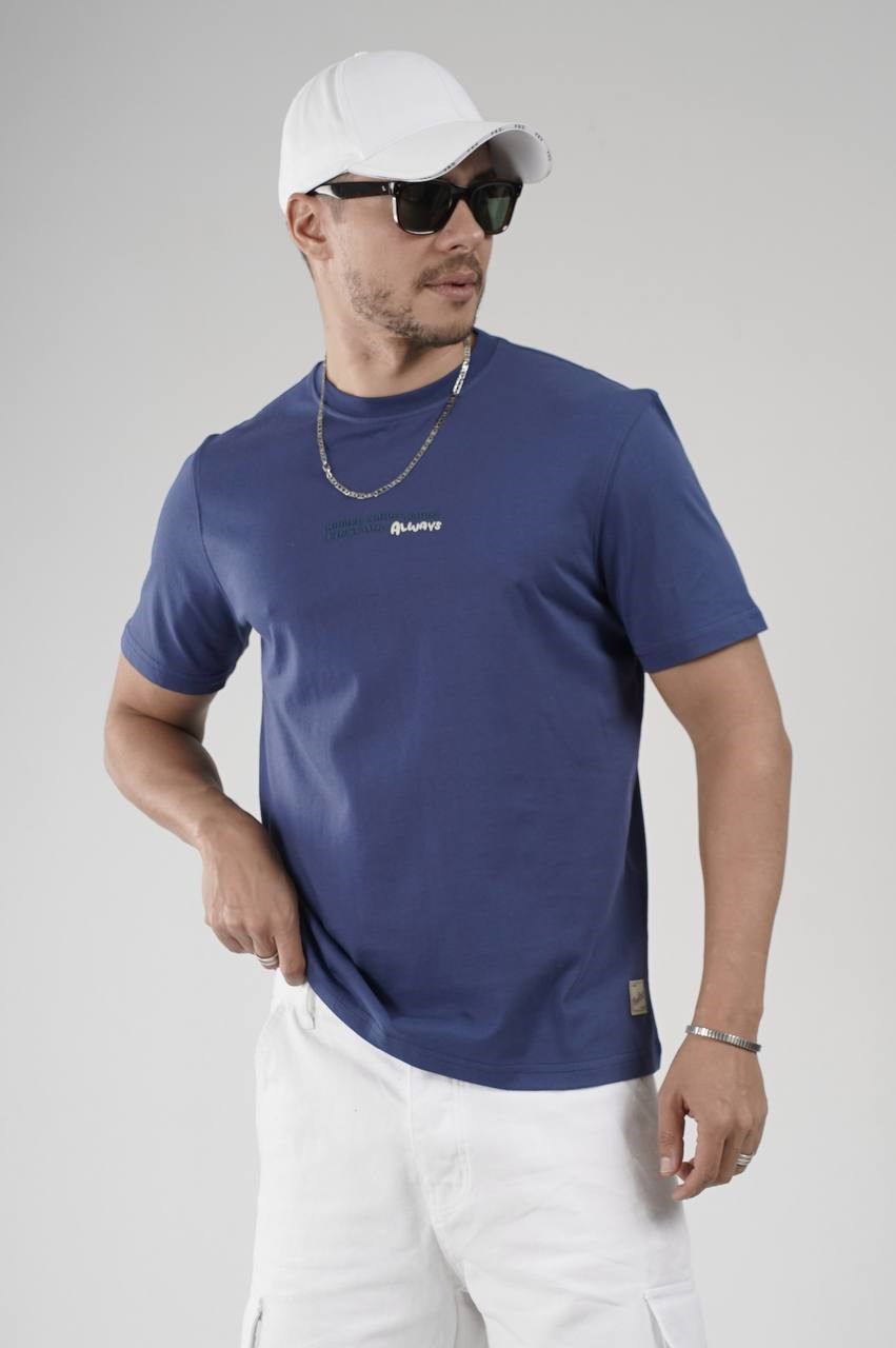 Wholesale Mens Blue T-Shirt