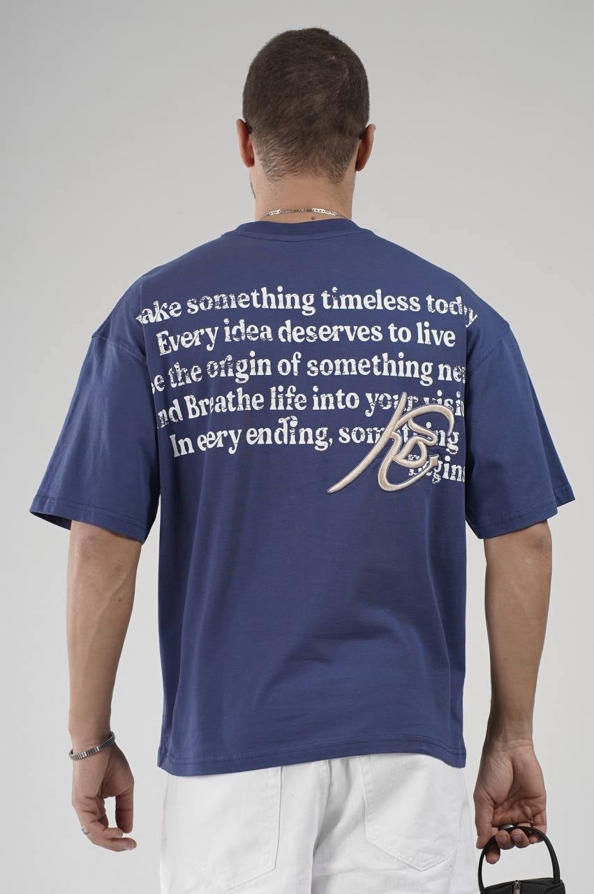 Wholesale Mens Blue T-Shirt