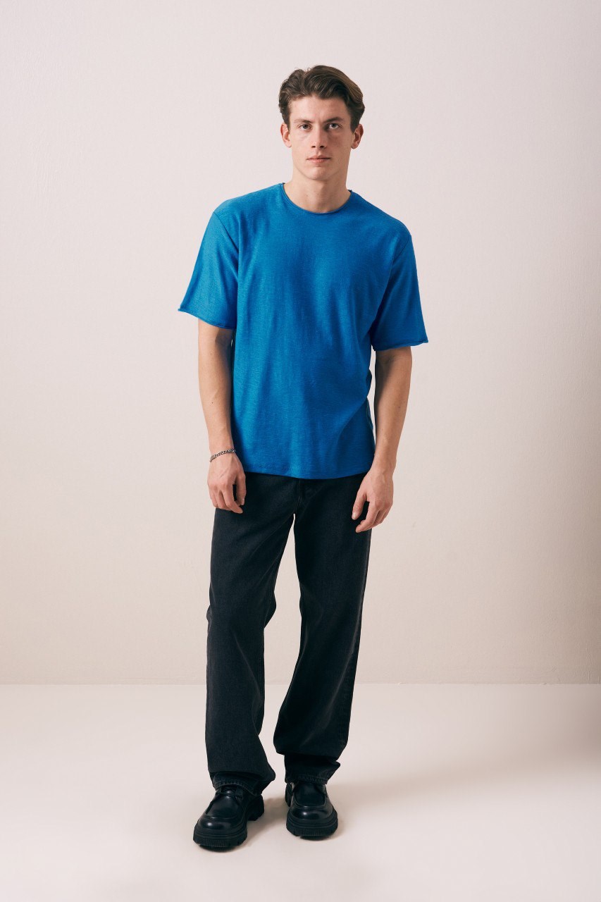Wholesale Mens Blue T-Shirt