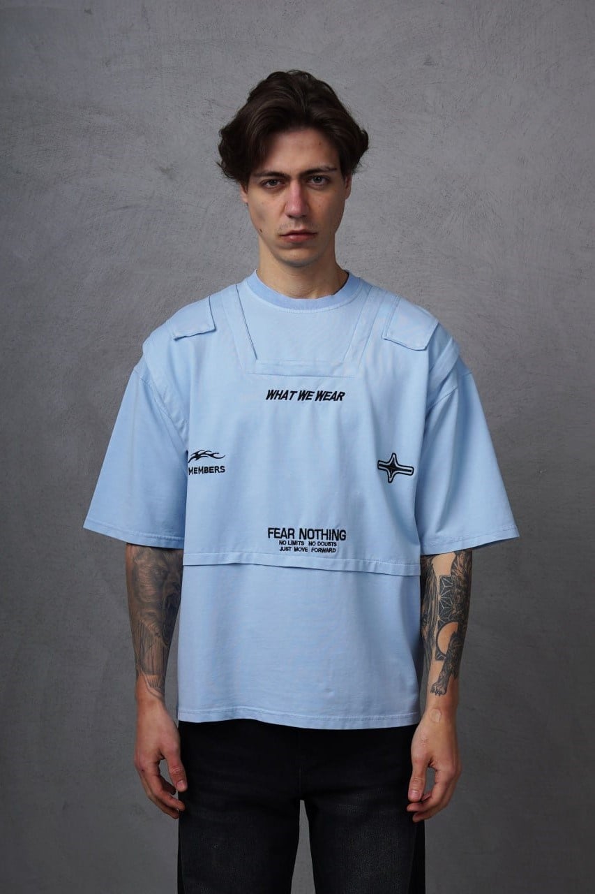 Wholesale Mens Blue T-Shirt