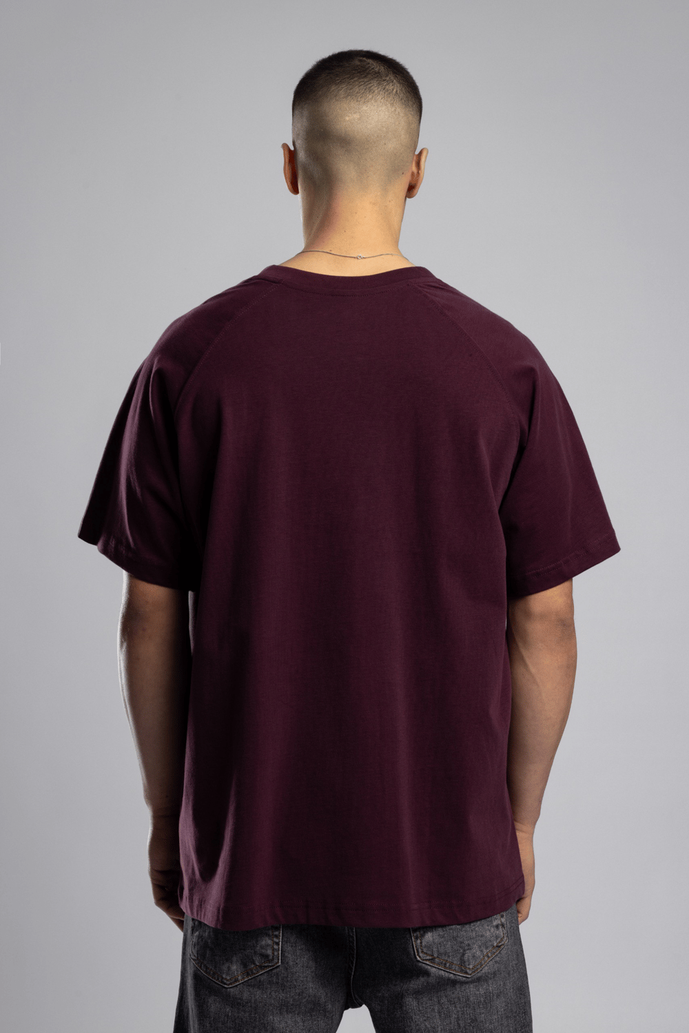 Wholesale Mens Bordeaux Basic T-shirt