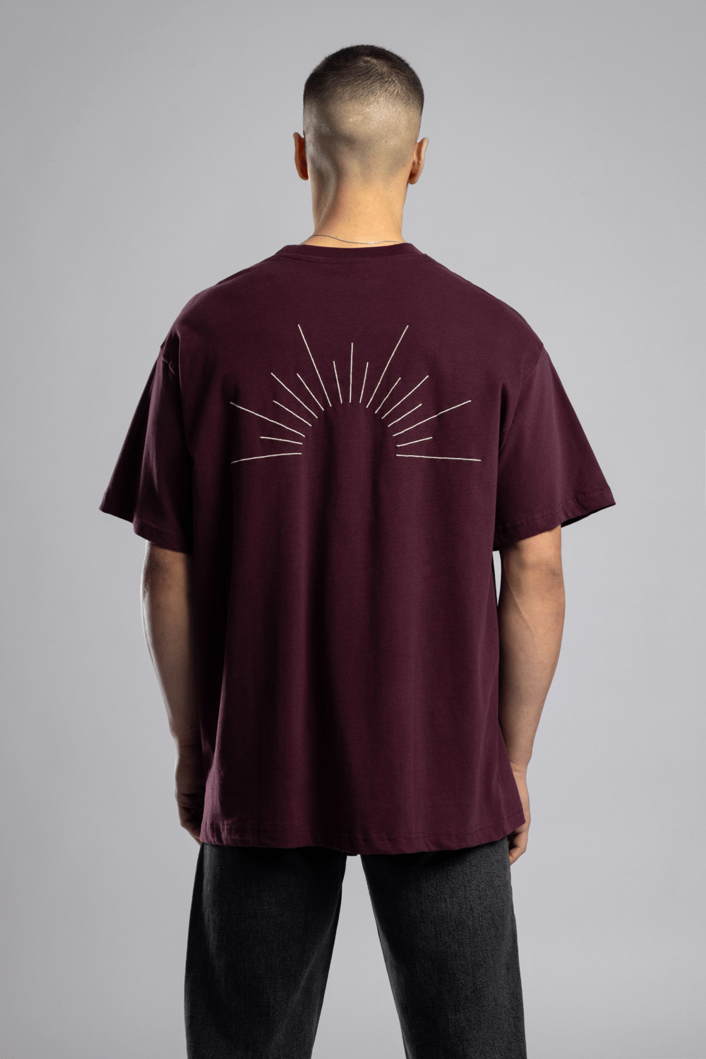 Wholesale Mens Bordeaux Basic T-shirt