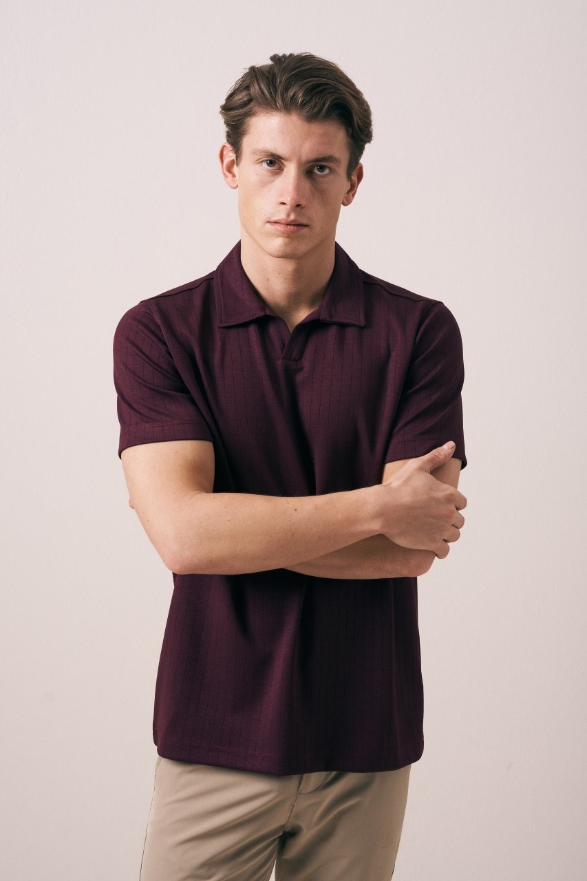 Wholesale Mens Bordeaux Polo T-Shirt