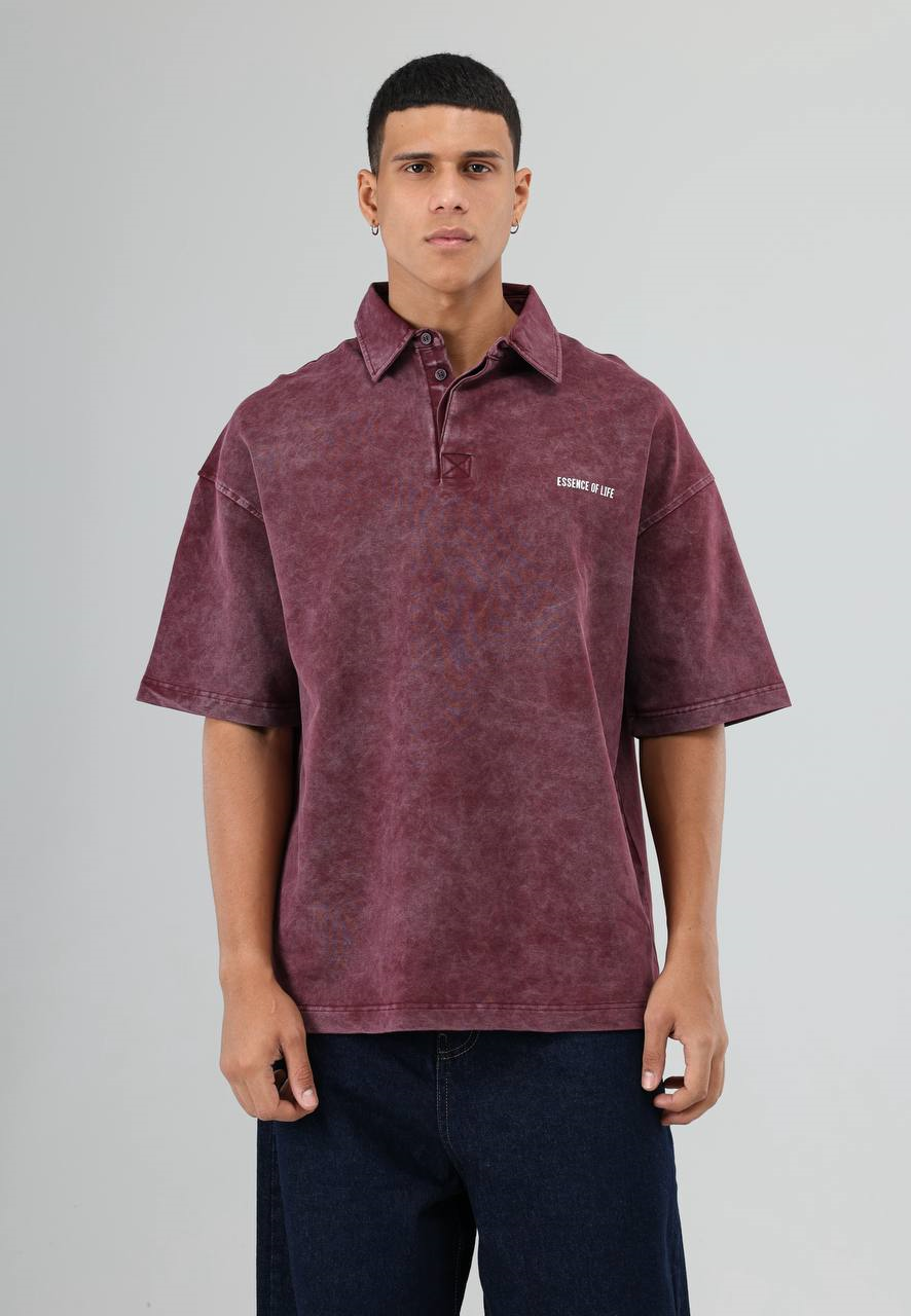 Wholesale Mens Bordeaux Polo T-Shirt
