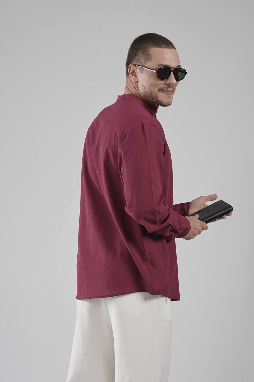 Wholesale Mens Bordeaux Shirt