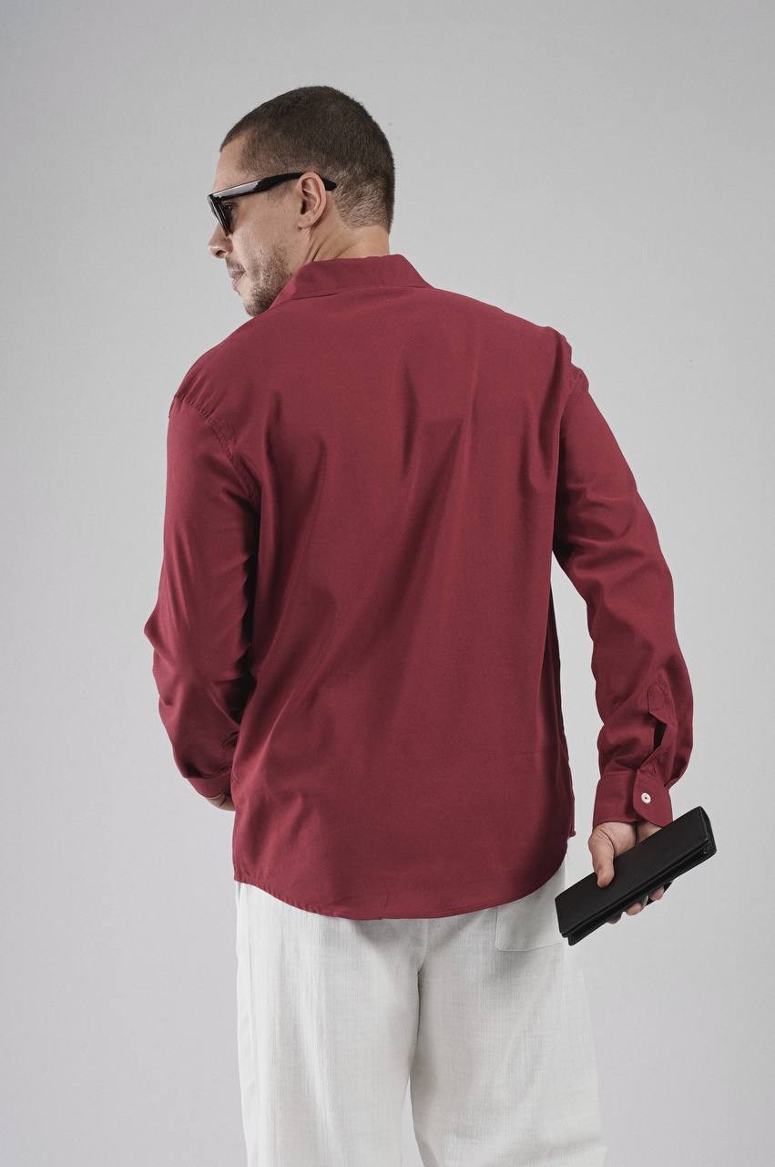 Wholesale Mens Bordeaux Shirt
