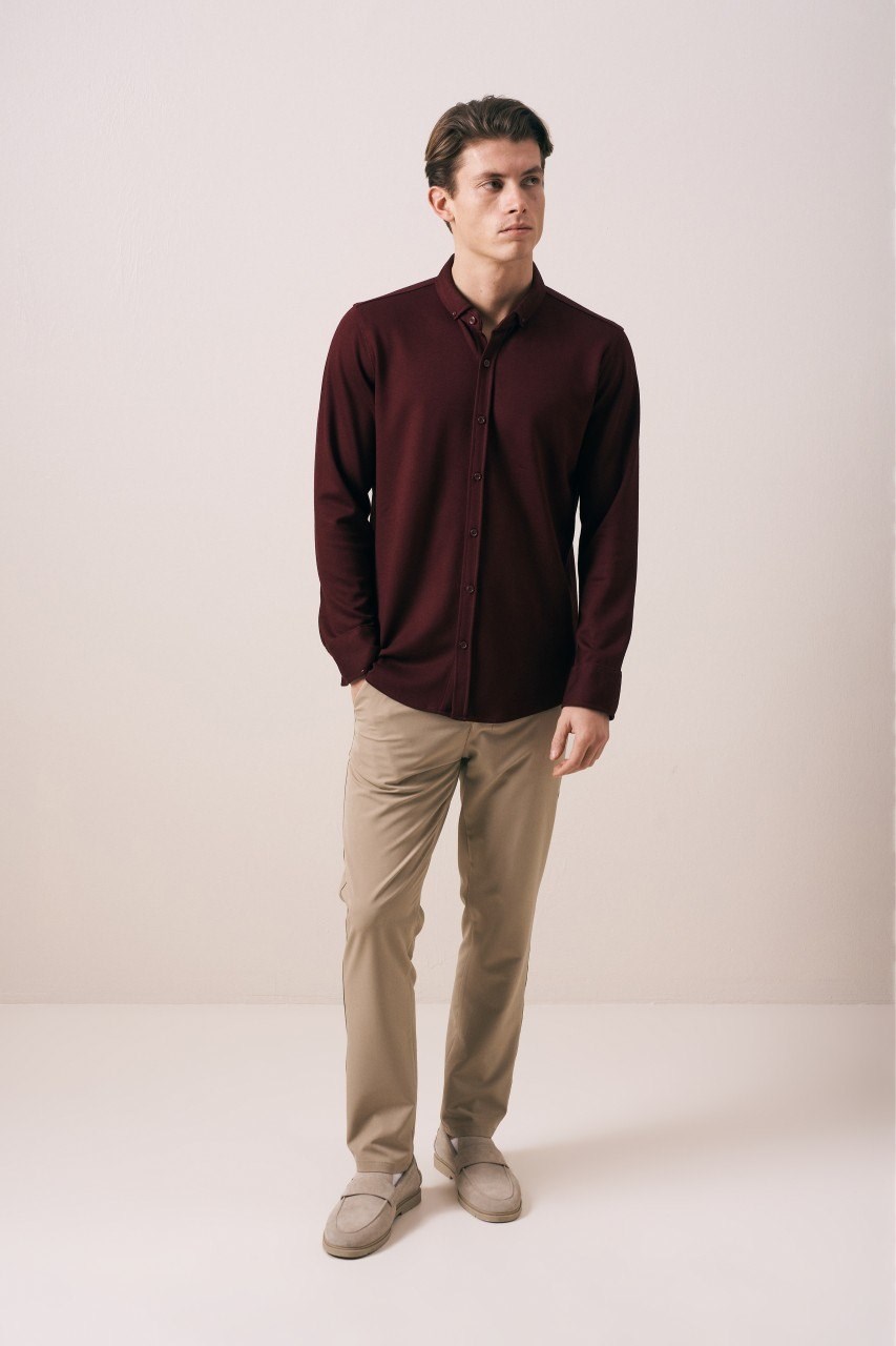 Wholesale Mens Bordeaux Shirt